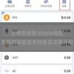 比特派转账 Bitpie钱包支持的加密货币种类及功能介绍