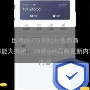 比特派iOS Bitpie钱包新功能大揭秘！30秒get最新更新内容