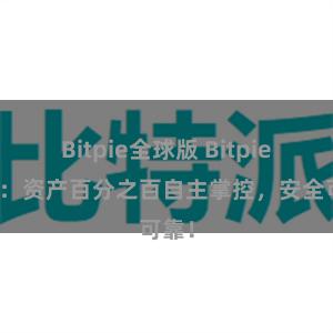 Bitpie全球版 Bitpie钱包：资产百分之百自主掌控，安全可靠！