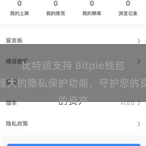 比特派支持 Bitpie钱包：强大的隐私保护功能，守护您的资产