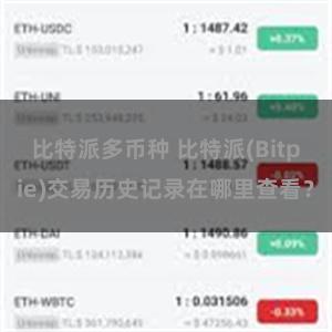 比特派多币种 比特派(Bitpie)交易历史记录在哪里查看？