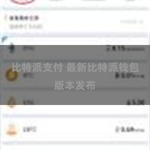 比特派支付 最新比特派钱包版本发布