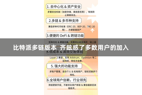 比特派多链版本  齐眩惑了多数用户的加入