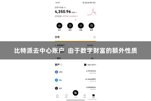 比特派去中心账户  由于数字财富的额外性质